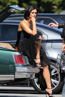 Hot And Lovely Morena Baccarin Leggy Candids-01