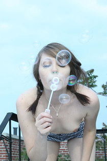 Charlotte blows bubbles-15