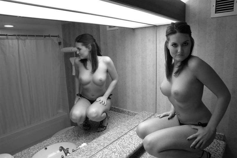 Gorgeous model wannabes with big jugs posing seductively 16