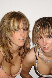 Pretty amateurs with nice boobs smiling at the camera-12