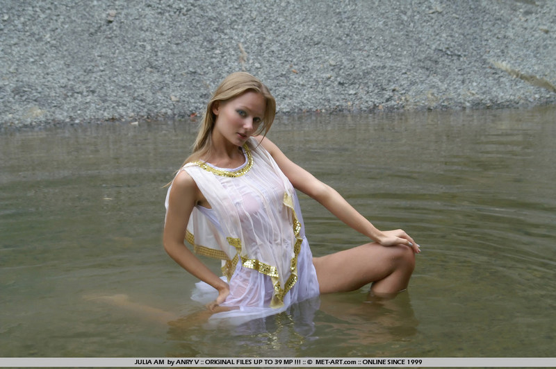 Petite blonde Julia babe has nice breasts 11