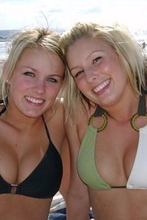 Hot bikini babes showing off at the beach-08
