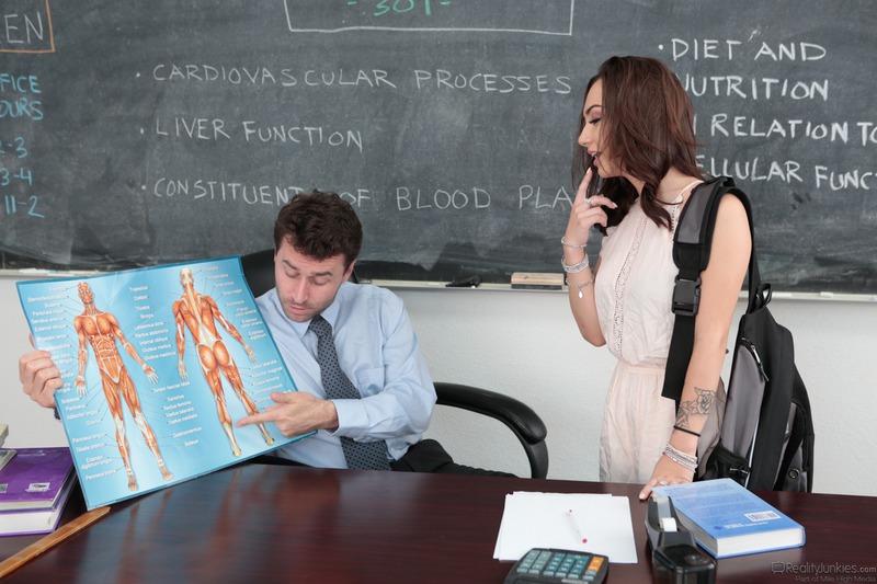 Naughty Schoolgirl Lily Jordan Fucks With Her Teacher 1